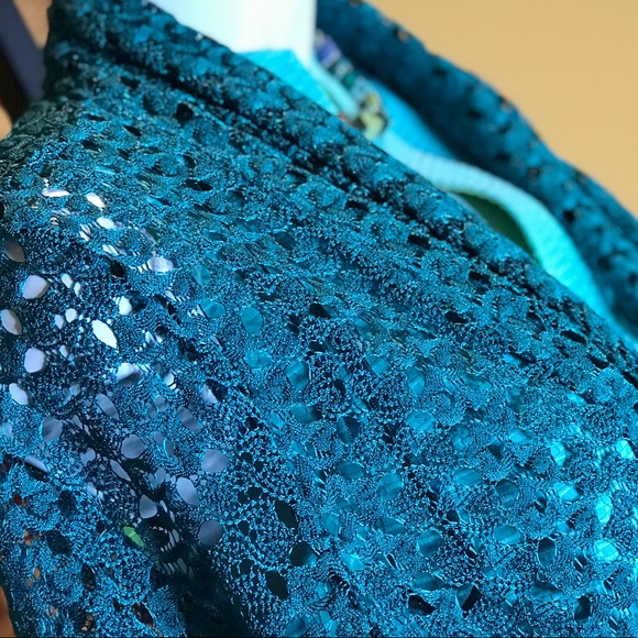 Teal Lacey Jacket/Cardigan - Picture 3 of 5